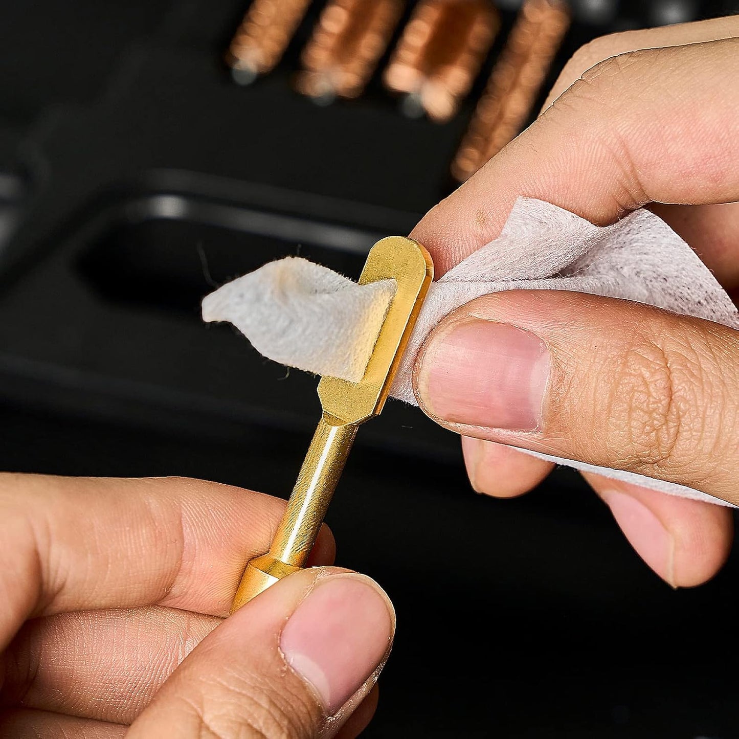 Universal Gun Cleaning Kit for All Caliber Pistol Rifle Handgun Shotgun Hunting Cleaning Kit with Brass Rods and Tough Carrying Case, Gun Accessories Gifts for Men